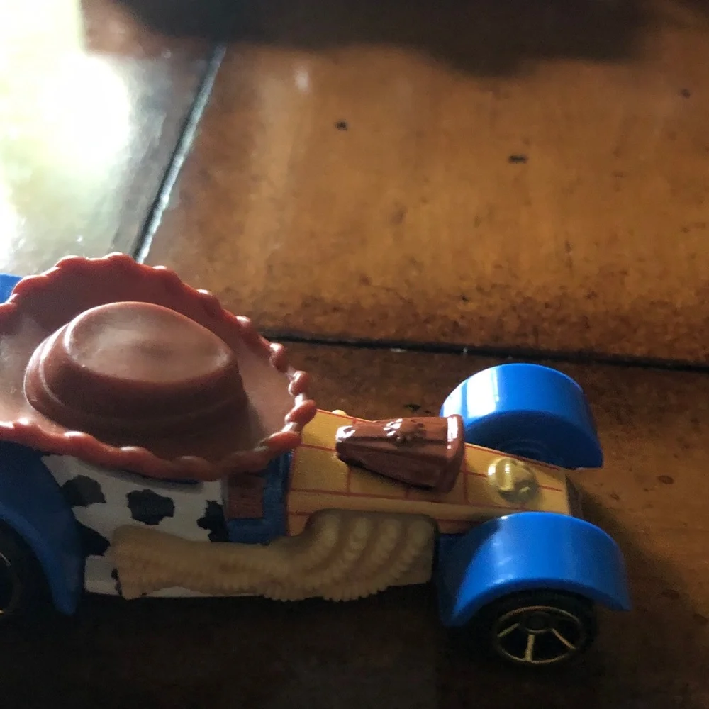 Blue and Yellow Cowboy Toy Car - Kids Toy